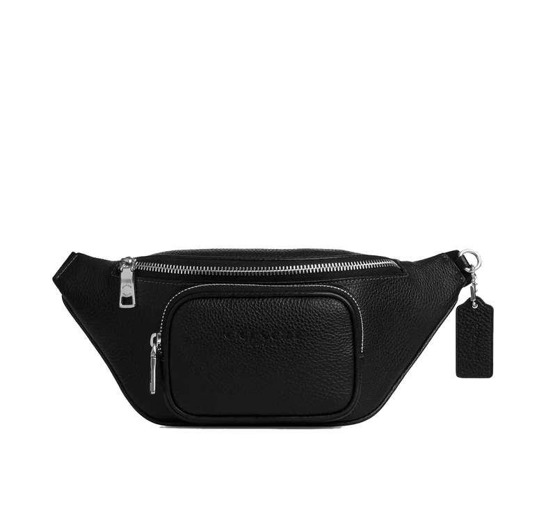 Coach Unisex Travis Belt Bag 30 Silver/Black