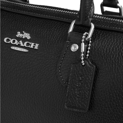 Coach Women's Rowan Satchel Bag Silver/Black