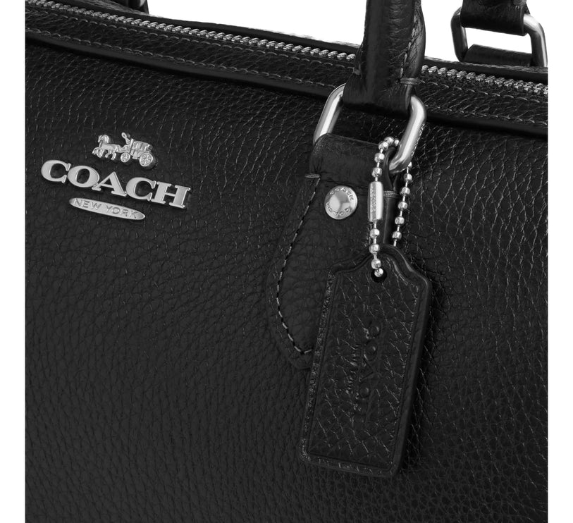 Coach Women's Rowan Satchel Bag Silver/Black