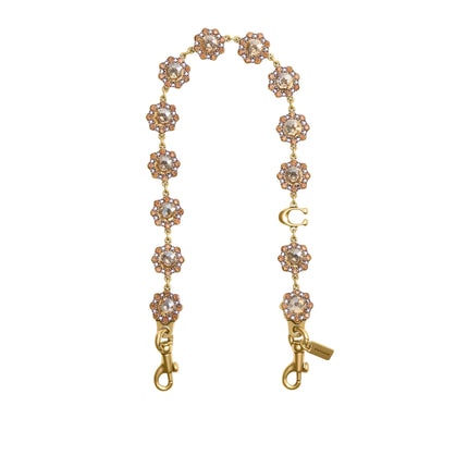 Coach Women's Short Jewelry Chain Strap Brass/Yellow Multi