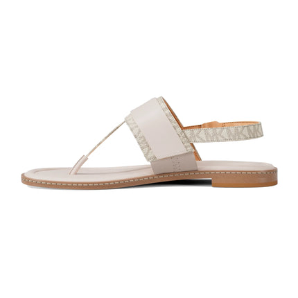 Michael Kors Women's Carmen Signature Logo Sandal Vanilla