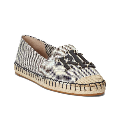 Polo Ralph Lauren Women's Cameryn III Canvas & Leather Espadrille Natural/Black