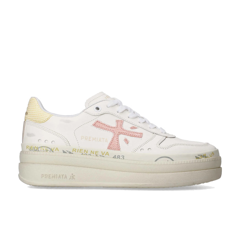 Premiata Women's Micol Sneakers 8196 Pink/Yellow