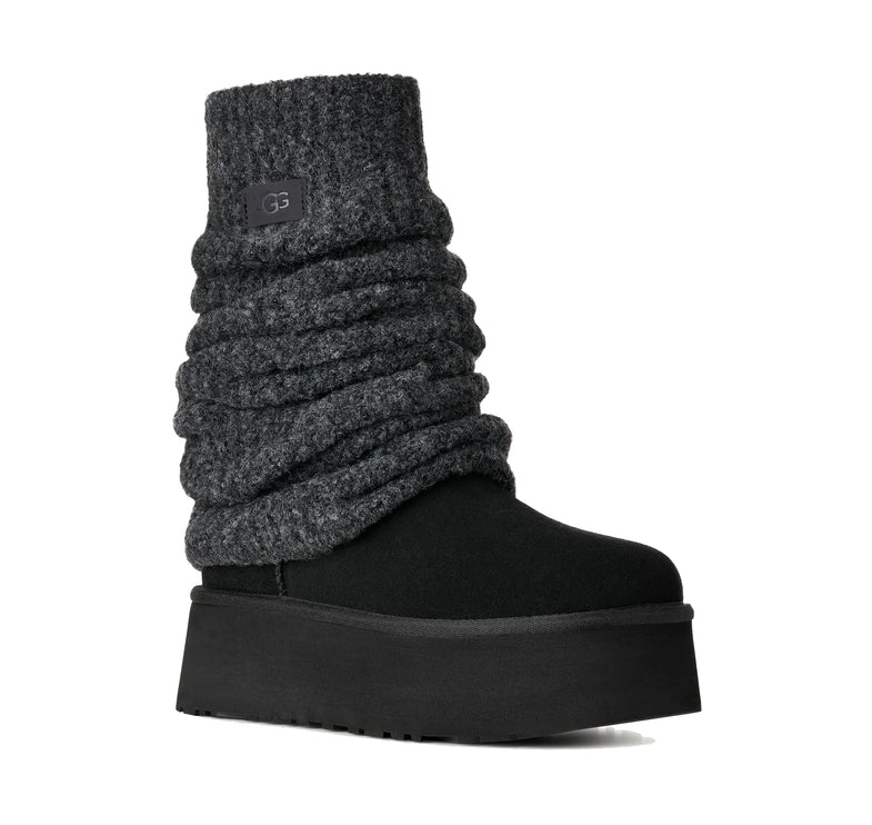 UGG Women's Classic Mini Dipper Legwarmer Black