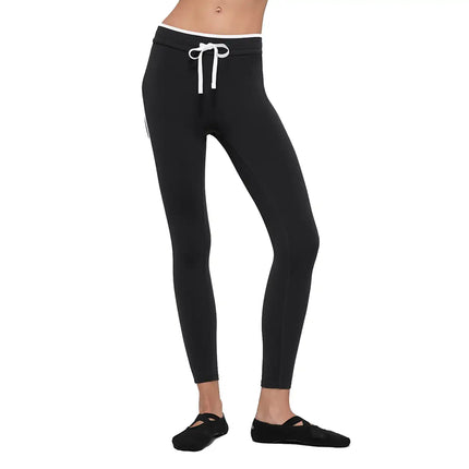 alo Women's Airbrush High-Waist Race Pace 7/8 Legging Black/White
