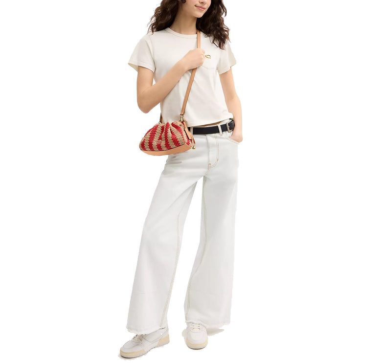 Coach Women's Faye Shoulder Bag Gold/Red/Tan