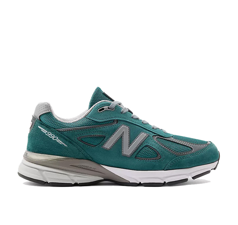 New Balance Made in USA 990v4 Vintage Teal with Grey and White U990OV4