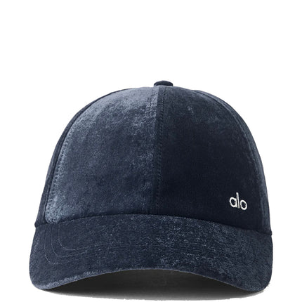 alo Unisex Velvet Off-Duty Cap Navy