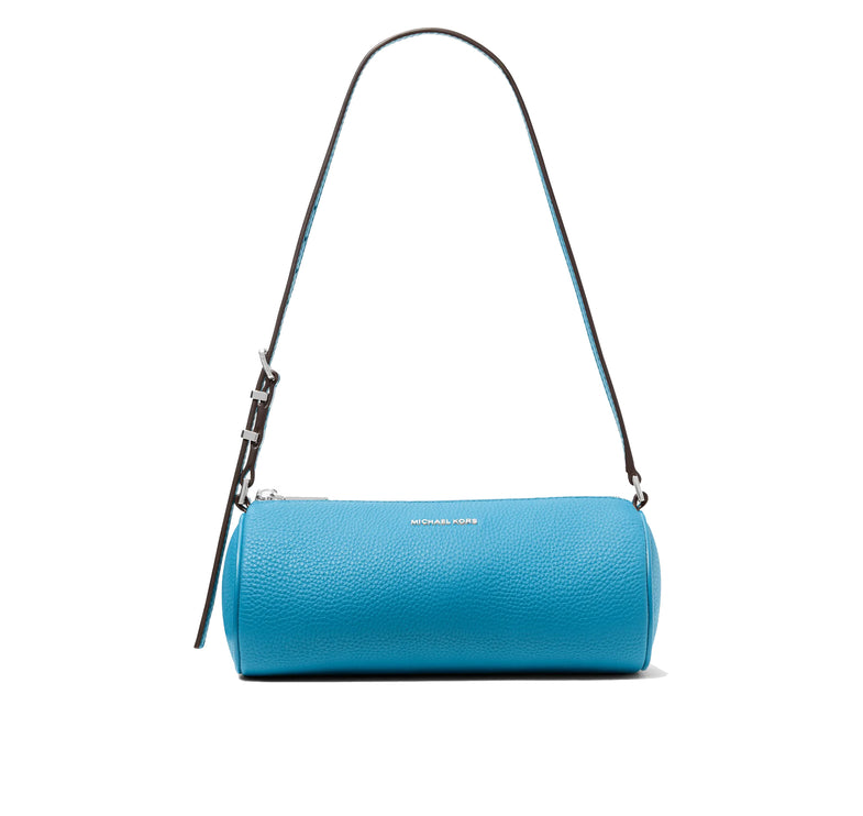 Michael Kors Women's Izzy Small Pebbled Leather Barrel Pochette Milos Blue