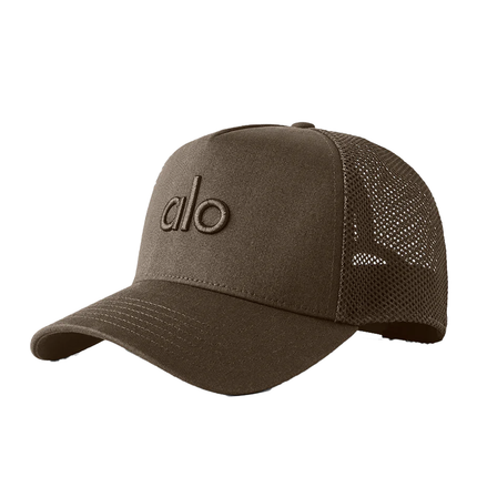 alo Unisex District Trucker Hat - Espresso