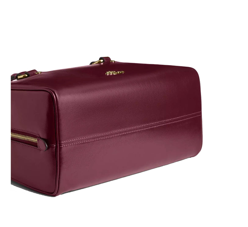 Coach Women's Sydney Shoulder Bag Gold/Dark Cherry