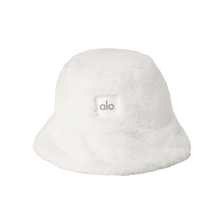 alo Women's Faux Fur Bucket Hat - Ivory