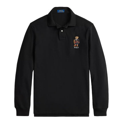 Polo Ralph Lauren Men's Classic Fit Polo Bear Mesh Polo Shirt Polo Black