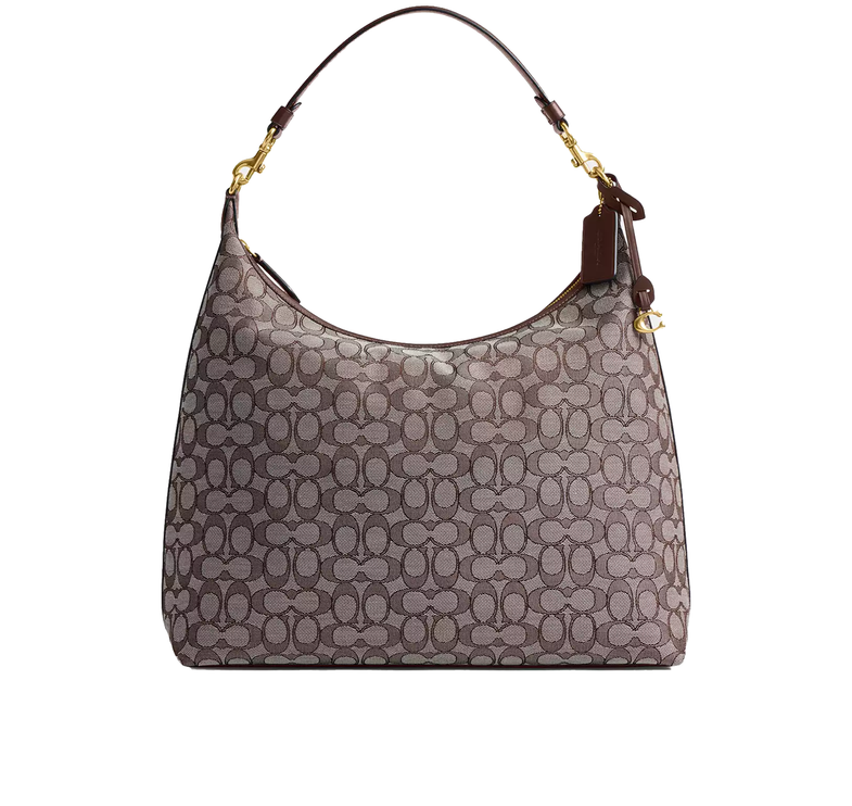 Coach Women's Juliet Shoulder Bag 38 In Signature Jacquard Brass/Oak Maple