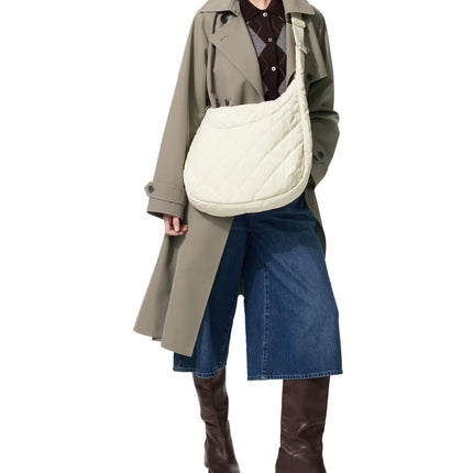 Uniqlo Unisex Quilted Puffy Shoulder Bag 07 Gray