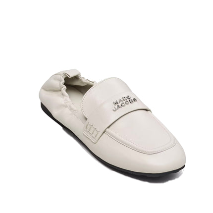 Marc Jacobs Women's The Leather Jude Loafer Cotton White