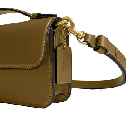 Coach Women's New York Elora Top Handle Crossbody Bag Brass/Muted Olive