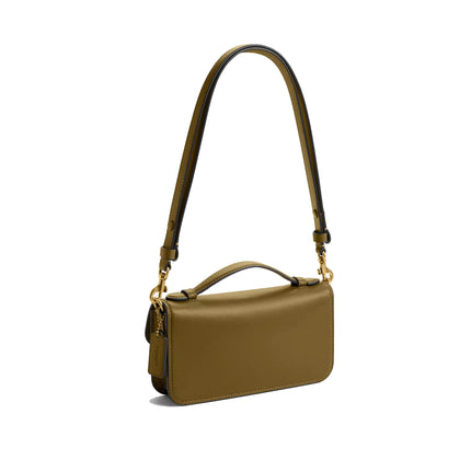 Coach Women's New York Elora Top Handle Crossbody Bag Brass/Muted Olive