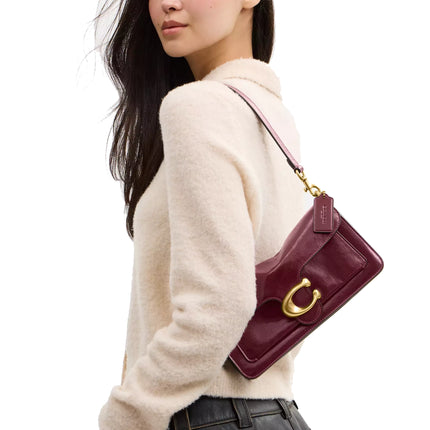 Coach Women's Tabby Shoulder Bag 26 Brass/Dark Cherry
