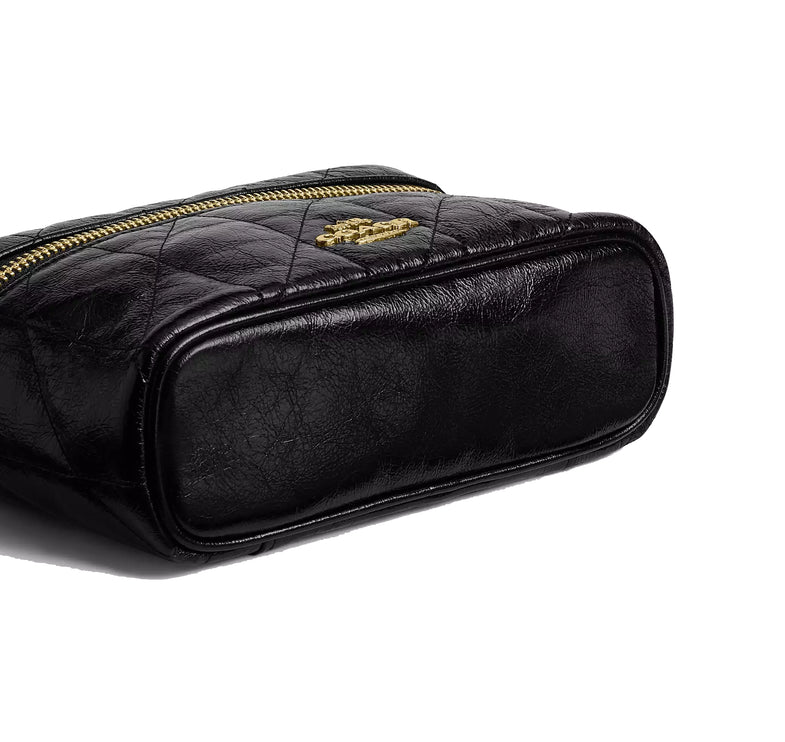 Coach Women's Rainer Crossbody Bag 18 With Quilting Gold/Black