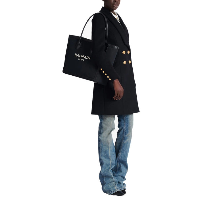 Balmain Women's B-Army Tote Bag with Logo Black