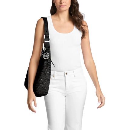 Michael Kors Women's Nolita Large Crocheted Hobo Shoulder Bag Black