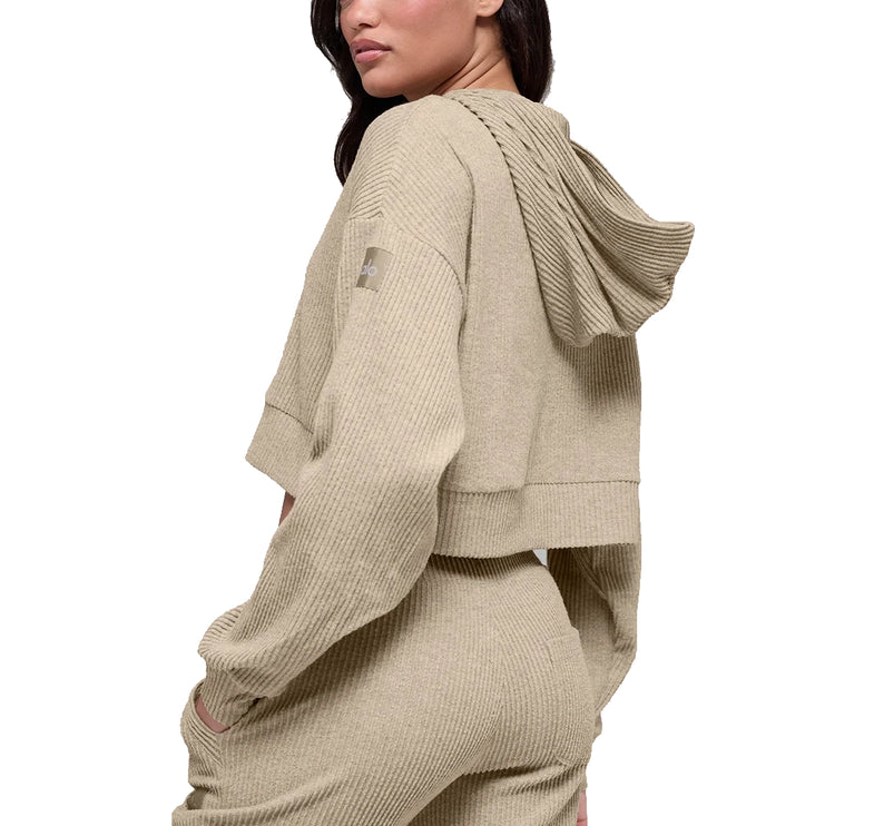 alo Women's Muse Hoodie Gravel Heather