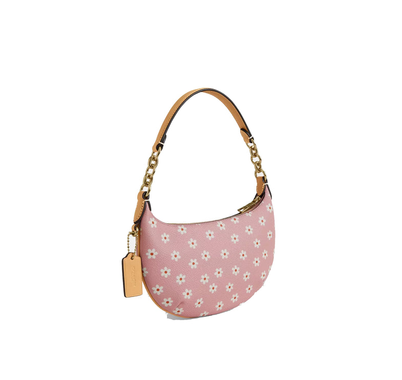 Coach Women's Mini Payton Bag With Floral Print Gold/Pink Multi