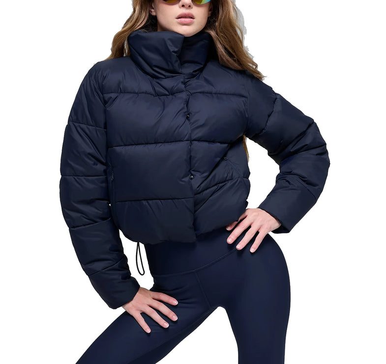 alo Women's Gold Rush Puffer Navy