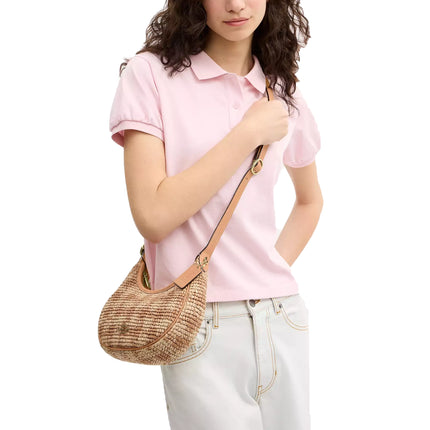 Coach Women's Emily Shoulder Bag With Gingham Print Gold/Tan