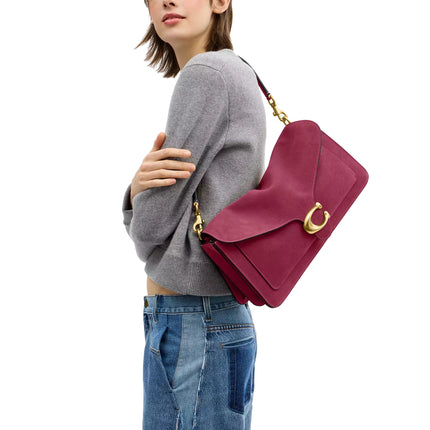 Coach Women's Tabby Shoulder Bag 36 Brass/Dark Fuchsia
