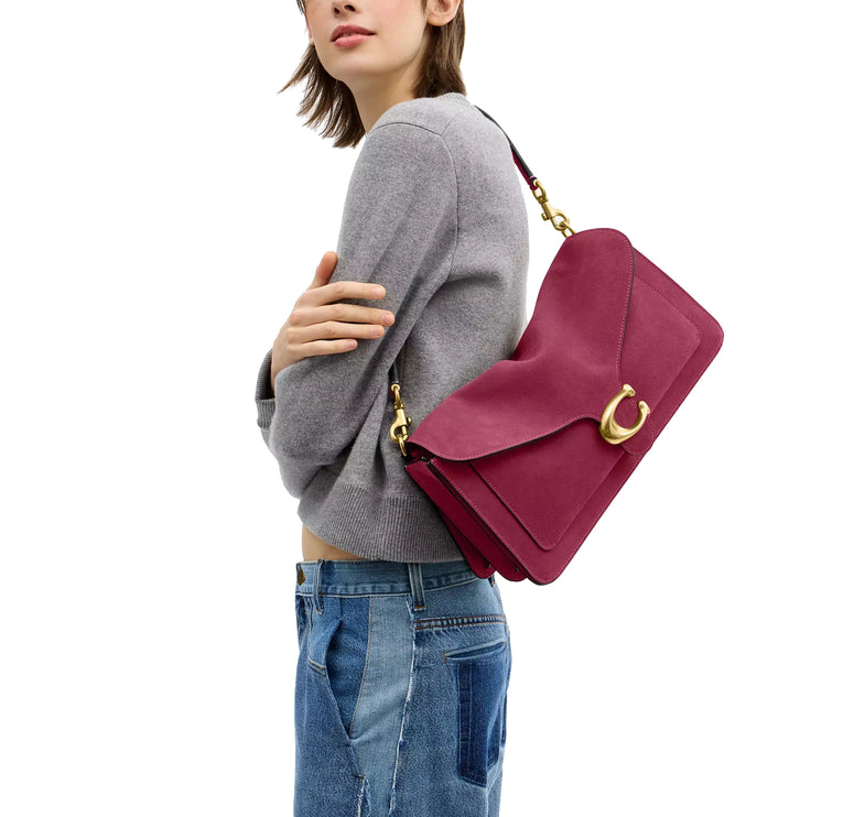 Coach Women's Tabby Shoulder Bag 36 Brass/Dark Fuchsia