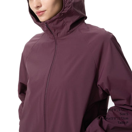 Uniqlo Women's Pocketable UV Protection Parka 19 Wine