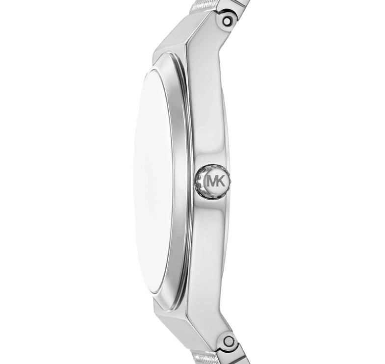 Michael Kors Women's Mini Lennox Pavé Silver-Tone Watch Silver MKO1305