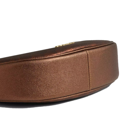 Coach Women's Aria Shoulder Bag In Signature Canvas Gold/Brown/Copper