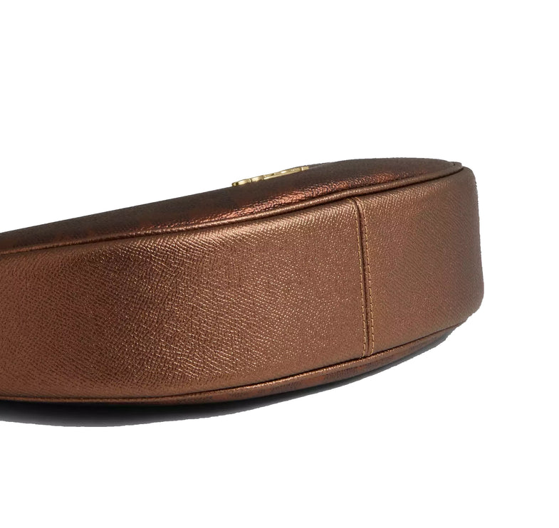 Coach Women's Aria Shoulder Bag In Signature Canvas Gold/Brown/Copper