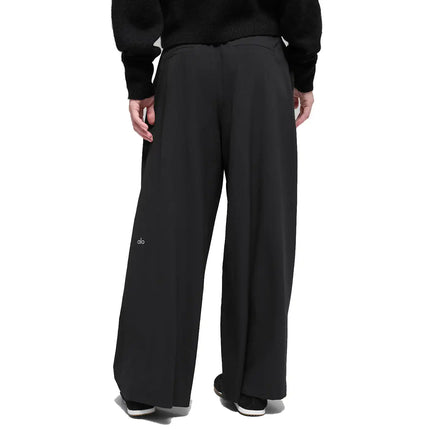 alo Women's High-Waist Dreamscape Trouser (Short) Black