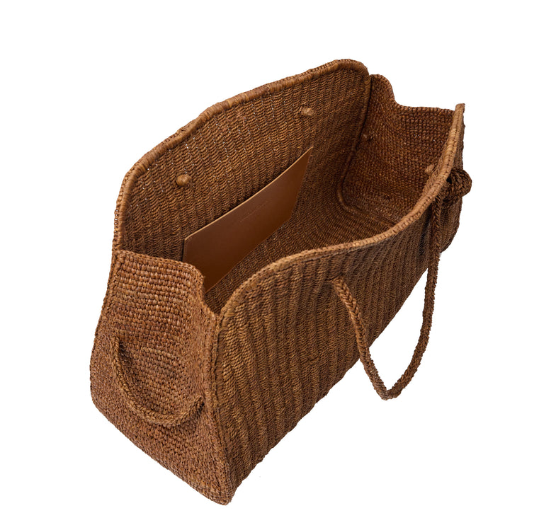 Jacquemus Women's The Large Raffia Turismo Camel