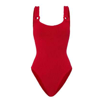 HUNZA G Women's Domino Swim Red