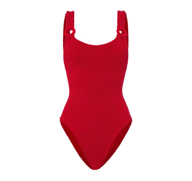 HUNZA G Women's Domino Swim Red
