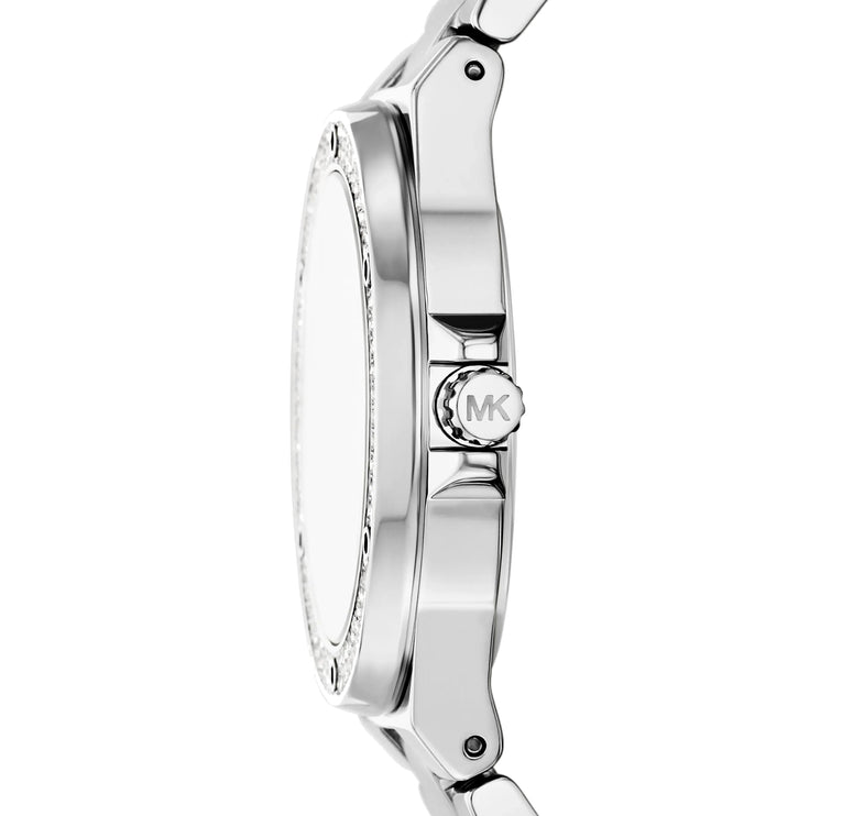 Michael Kors Women's Lennox Pavé Silver-Tone Watch Silver MKO1222