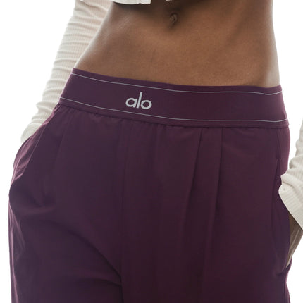 alo Women's Suit Up Trouser (Long) Rich Bordeaux