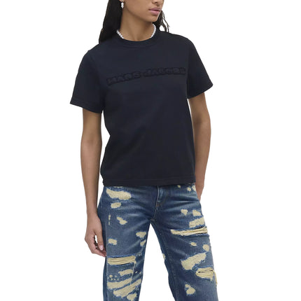 Marc Jacobs Women's The Logo Baby Tee Black