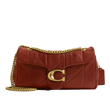 Coach Women's Tabby Shoulder Bag 26 With Quilting Brass/Pecan