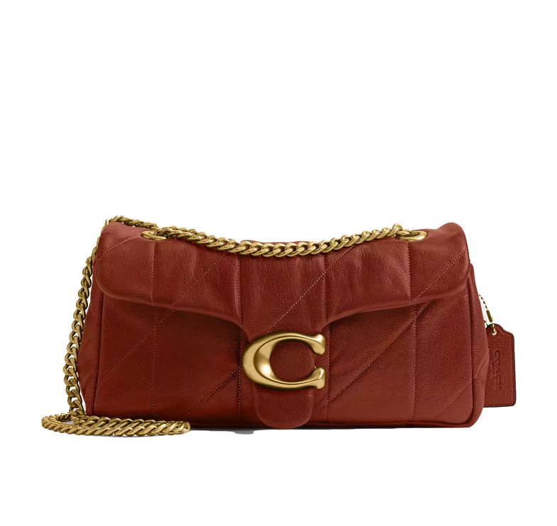 Coach Women's Tabby Shoulder Bag 26 With Quilting Brass/Pecan