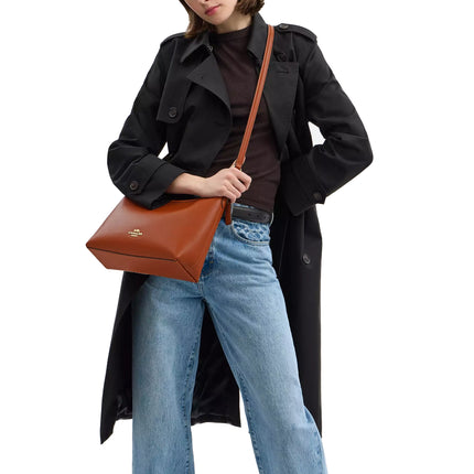 Coach Women's Laurel Shoulder Bag Gold/Tan