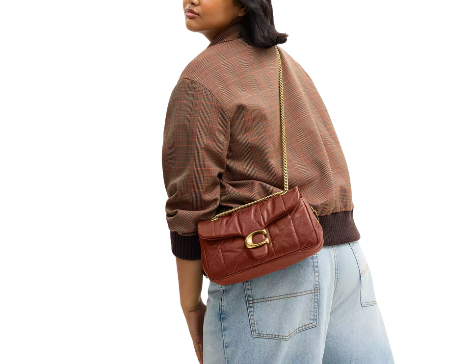 Coach Women's Tabby Shoulder Bag 26 With Quilting Brass/Pecan