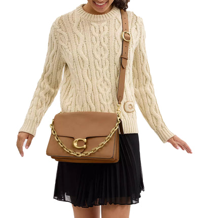 Coach Women's Chain Tabby Shoulder Bag 30 Brass/Honey Brown