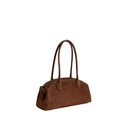 Coach Women's Empire Carryall Bag 34 Suede/Brass/Warm Brown