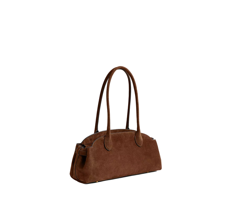 Coach Women's Empire Carryall Bag 34 Suede/Brass/Warm Brown
